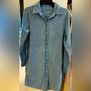Chambray shirt dress